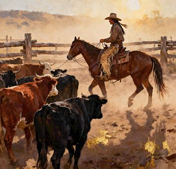 Last Light on the Corral by Johannas Art Creations