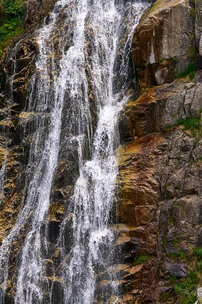 Switzerland landscape with waterfall Gotthard massif by eric van der eijk