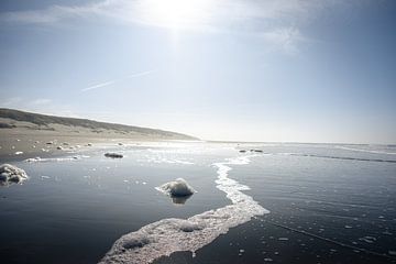 De deining van het strand bij Paal 9 I | Een reis over Waddeneiland Texel van Roos Maryne - Natuur fotografie