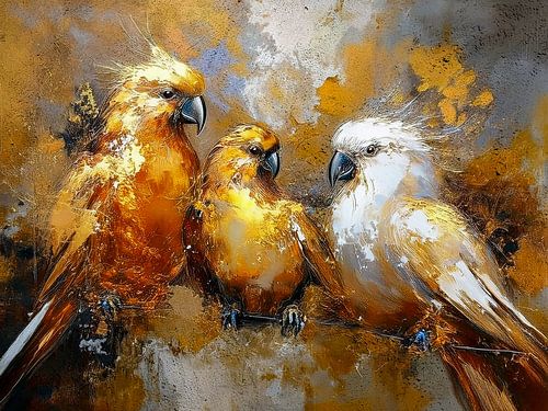 vogeltjes uit een gouden kooi