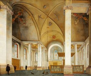 Intérieur de la Nieuwe Kerk à Haarlem, Pieter Jansz. Saenredam - 1653