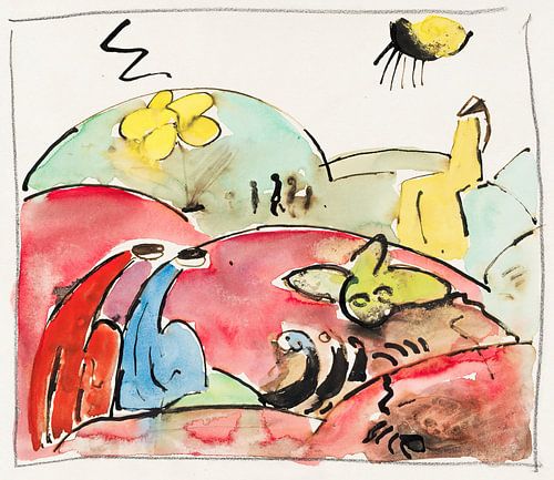 Hermann Stenner - Annunciation to the Shepherds (1912)