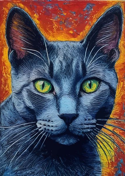 Russisch Blau Katze von MIROKKU