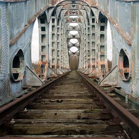 Abandoned railway bridge by P van Beek