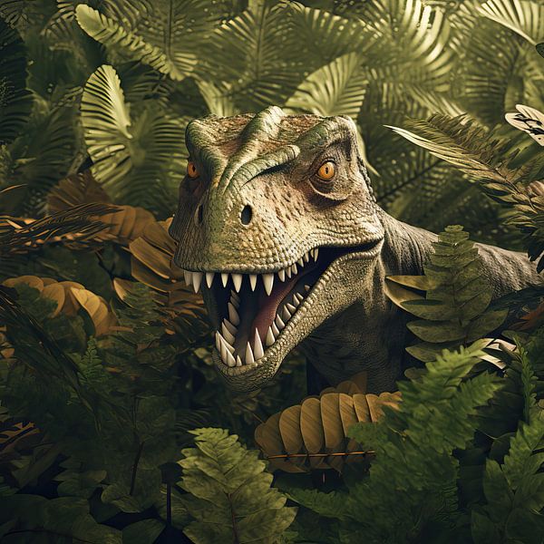 Dinosaur Painting by Eye catching paintings