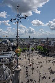 De Dam gezien vanaf het dak van de Nieuwe kerk