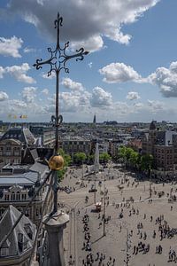 Der Dam-Platz vom Dach der Neuen Kirche aus gesehen