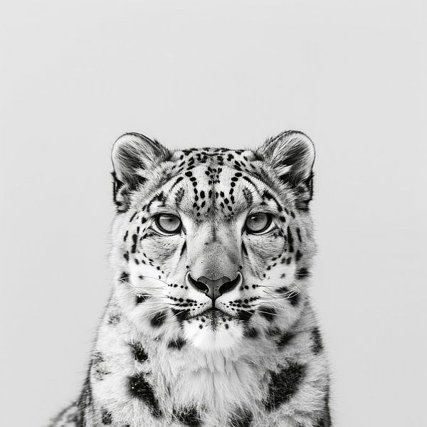 Schneeleopard von Poster Art Shop