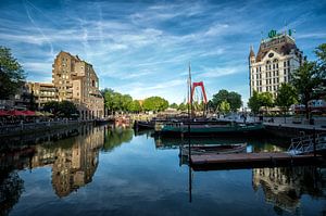 Oude haven in Rotterdam van Steven Dijkshoorn