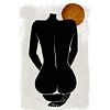 Female Nude - Erotic Silhouette Female Body by Diana van Tankeren