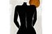 Weiblicher Akt - Erotische Silhouette weiblicher Körper von Diana van Tankeren