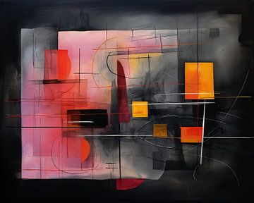 Modern Abstracte Kunst 24994 van Abstract Schilderij