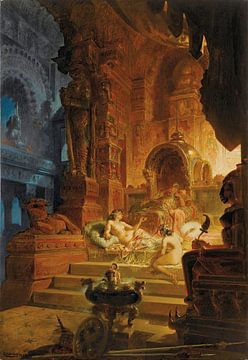 Alfred Choubrac - Scheherazade And The Sultan (1878) von Peter Balan