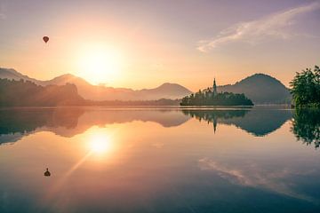 Panorama Lake Bled Slovenia