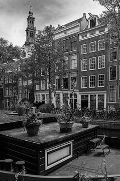 Bloemgracht und Westertoren in Amsterdam von Peter Bartelings