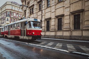 Streetcar in Prague by Annemarie ten Kate
