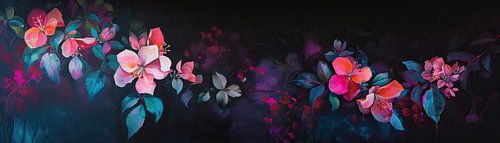 Jeu des fleurs néon