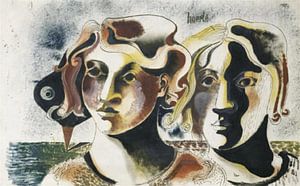 Heinrich Hoerle - Zwei Mädchenköpfe (1927)