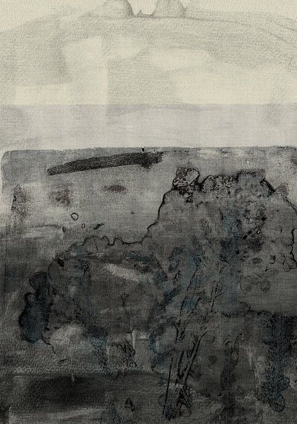 Abstrakte Botanik. Minimalistische Kunst in neutralen Farben. von Dina Dankers