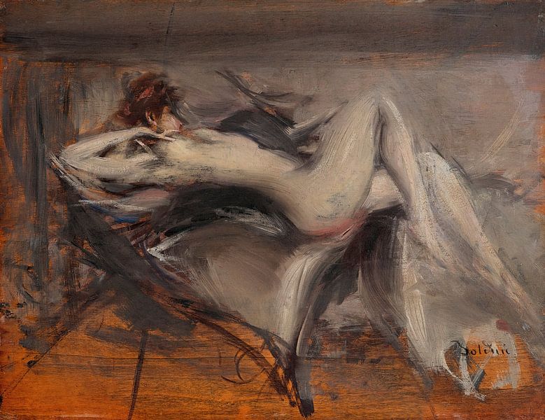 Giovanni Boldini - Female Nude by Peter Balan