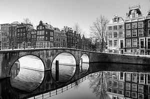 Brug reflectie Amsterdam