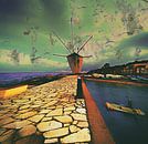 Corfu Windmill van Art Guveau thumbnail