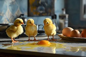Fried egg preparation