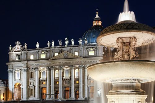 Sint-Pietersbasiliek aan het Sint-Pietersplein in Vaticaanstad