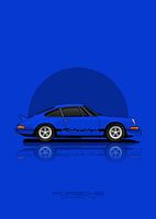 Kunstauto PORSCHE CARRERA RS Blauw