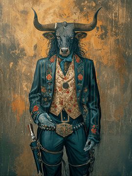 Dierportret Doc Longhorn van Nico Brons
