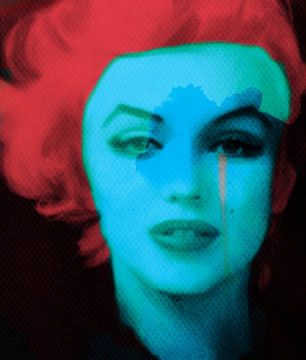 Motiv Marilyn Monroe - The Black Widow - Red van Felix von Altersheim