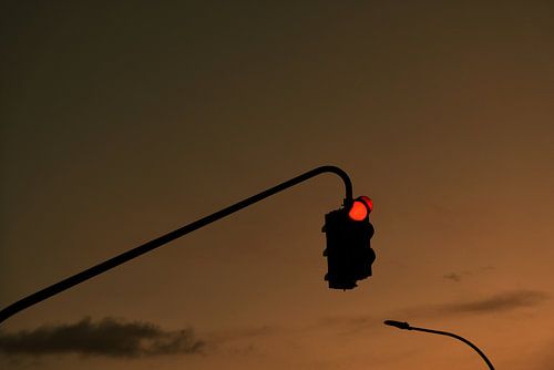 Sunset over the city
