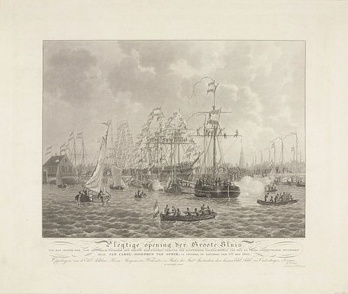 Amsterdam, opening van de grote sluis