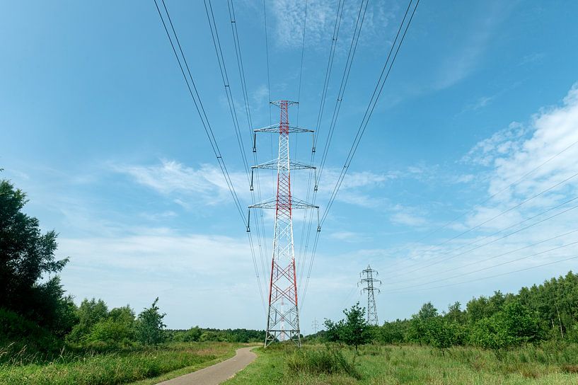 High-voltage mast Belgium by Richard Wareham