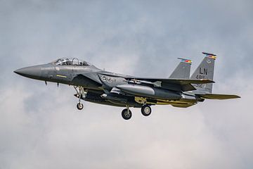 Landing U.S. Air Force F-15E Strike Eagle. by Jaap van den Berg