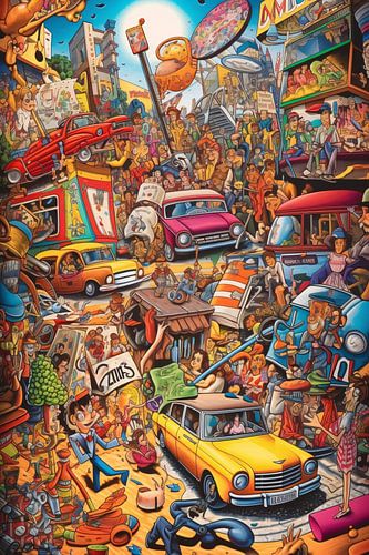 Minimalistische stadsgezicht