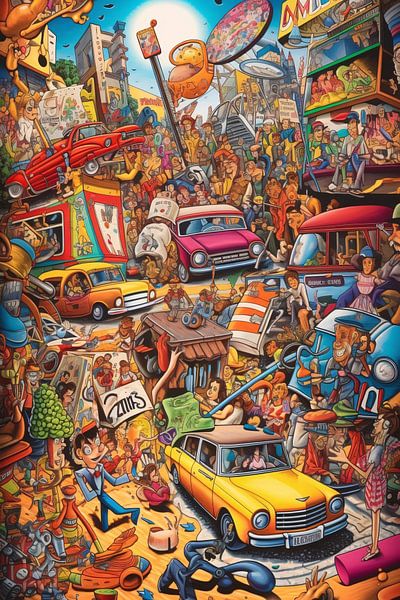 Minimalistische stadsgezicht van Art & Soul Creations