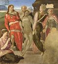 Die Grablegung Christi, Michelangelo Buonarroti von Meesterlijcke Meesters Miniaturansicht