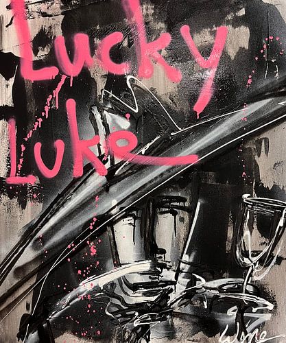 Lucky Luke - by Geoffrey Wijn (Wine) van Geoffrey Wijn - WINE ART GALLERY