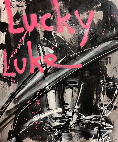Lucky Luke - by Geoffrey Wijn (Wine) by Geoffrey Wijn - WINE ART GALLERY