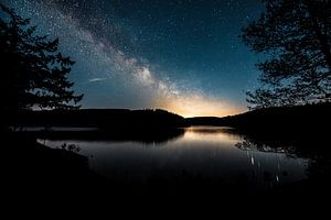 Voie lactée au bord du lac sur Markus Schulz