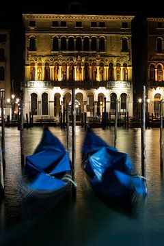 At night on the Grand Canal van Andreas Müller