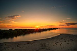 Sonnenuntergang Texel von Wilco Snoeijer
