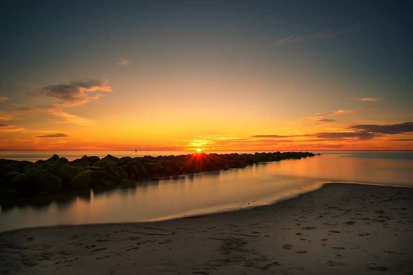 Zonsondergang Texel van Wilco Snoeijer