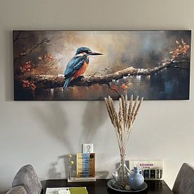 Klantfoto: Vogels: IJsvogels van Blikvanger Schilderijen, als ArtFrame