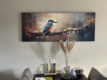 Klantfoto: Vogels: IJsvogels van Blikvanger Schilderijen