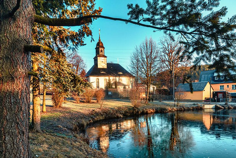 Kleine Kirche im Erzgebirge von Johnny Flash