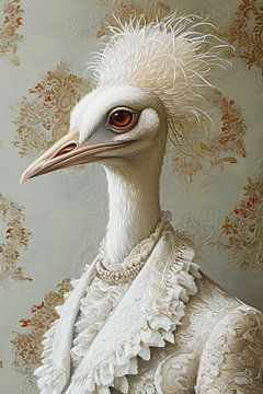 Porträt Weißer Vogel von But First Framing