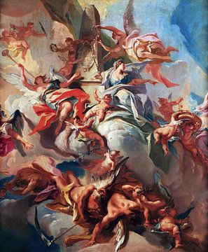 Carlo Innocenzo Carloni, glorification du duc Ludovico Eberardo de Wurtemberg - 1733 sur Atelier Liesjes