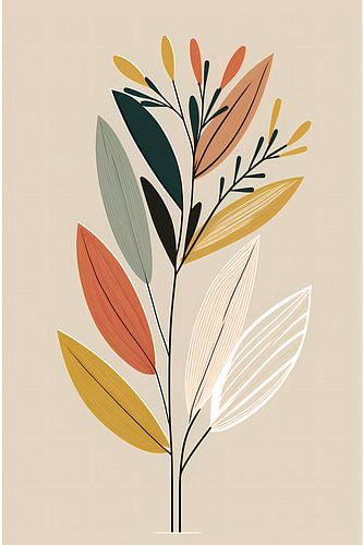 Moden kleurrijke bladeren